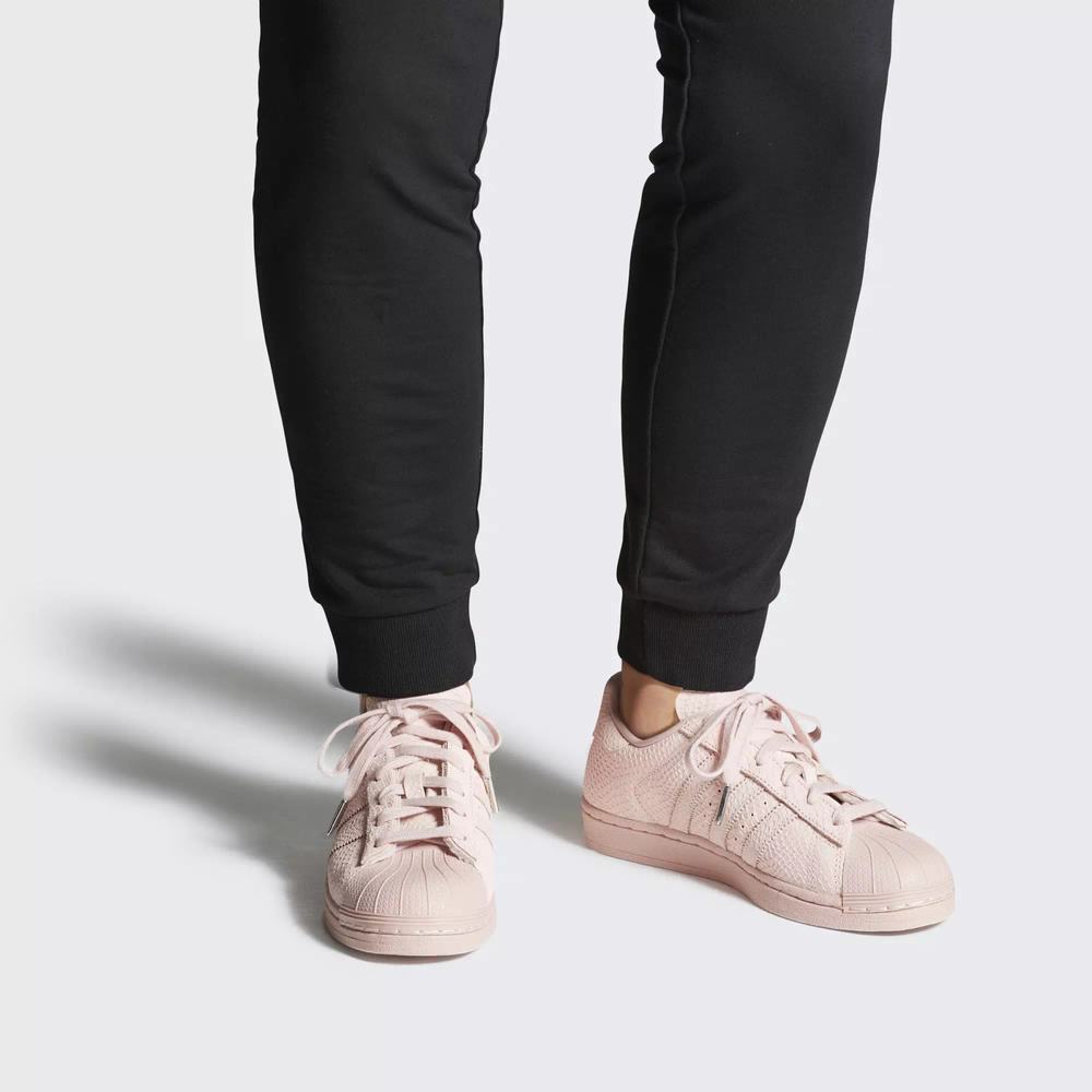 Adidas Superstar Tenis Rosas Para Mujer (MX-22065)